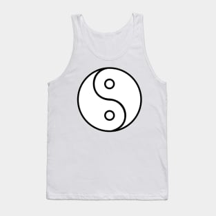 Imbalanced Yin-Yang Symbol Tank Top